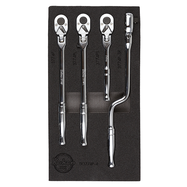 Koken TR3774P-4 3/8'' Drive 4-Piece ratchet set